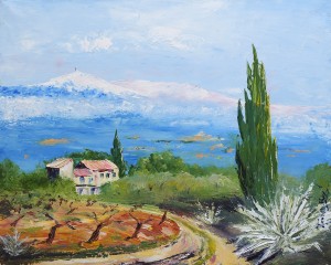 Au pied du Ventoux 56x46