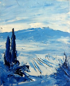 Bleu Ventoux  54x40