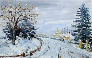 Chemin de neige 54x38